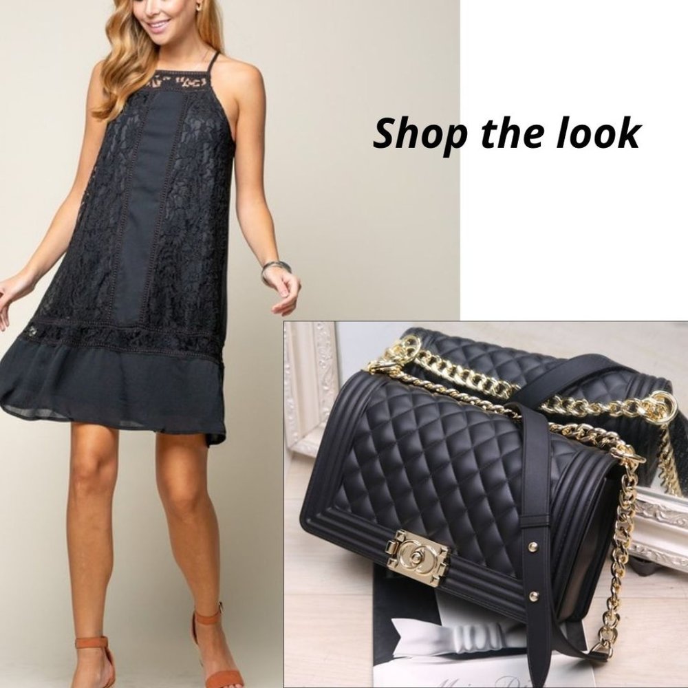 Dress Little Black Dress and Handbag Large - Picture 1 of 1
